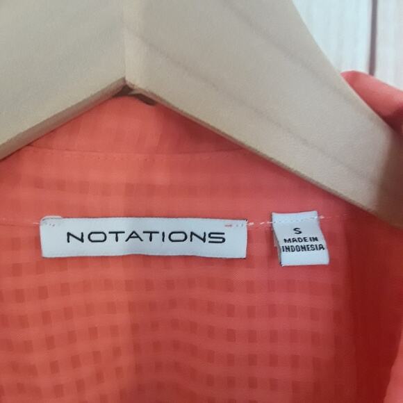 Notations 3/4 Sleeve Button Up Top - Picture 4 of 8